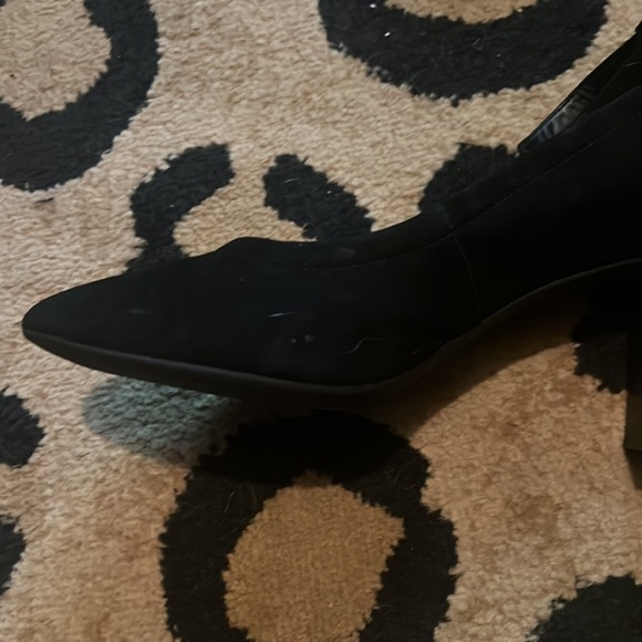 Clarks Chryssa Jana Black Suede Ankle Strap Heels Size 10 - Picture 7 of 11